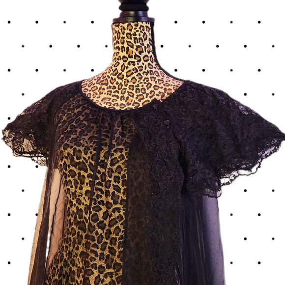 Vintage sheer nightgown robe - Picture 4 of 5